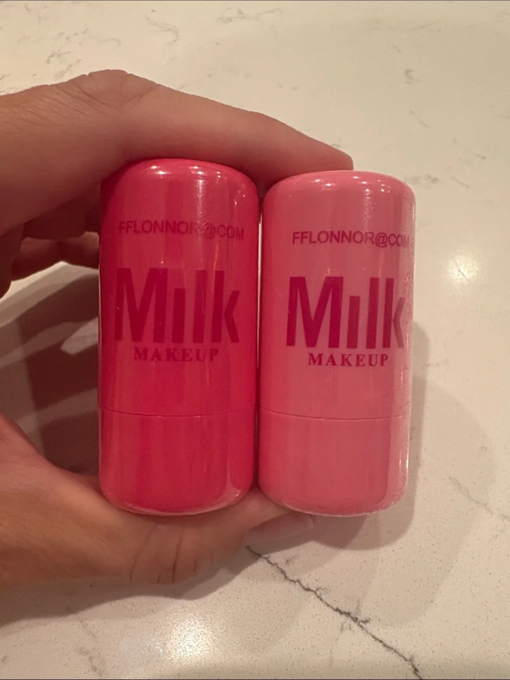 2 Milk Makeup Lip + Cheek Sticks — Hot Pink & Light Pink BRAND NEW SEALED